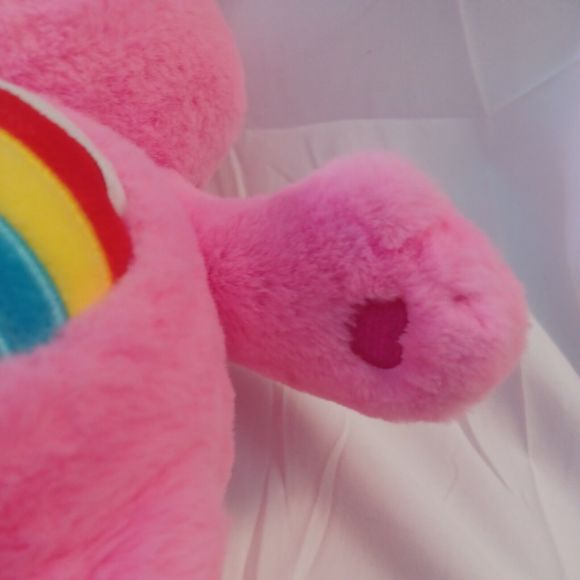 Care Bears Cheer Bear Rainbow Pink Basic Fun Plush Stuffed Animal Toy 14" 2020 - Picture 8 of 8